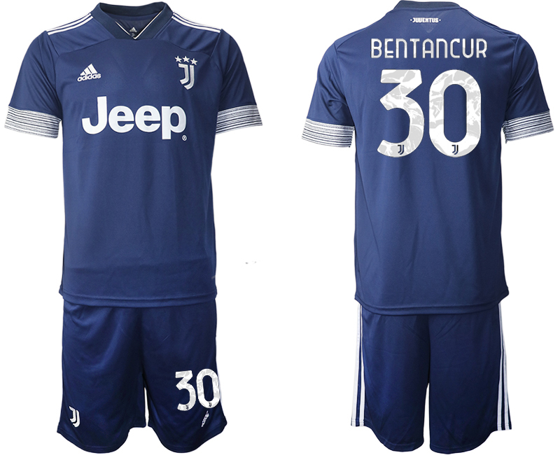 Men 2020-2021 club Juventus away #30 blue Soccer Jerseys